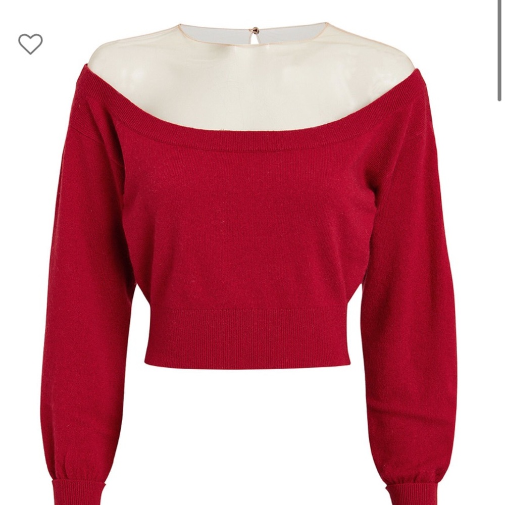 ALEXANDER WANG Sheer Yoke Pullover S